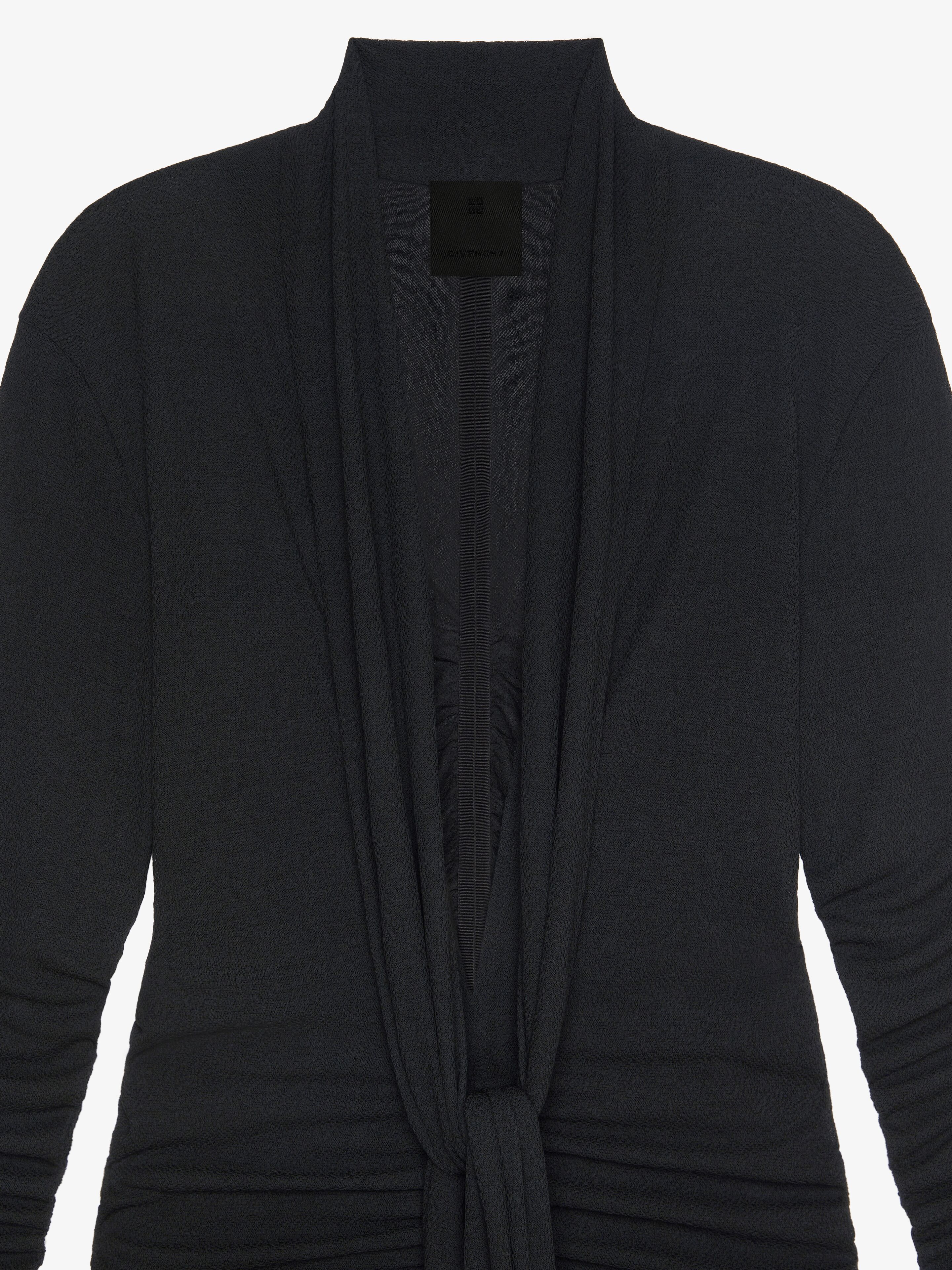 Givenchy Draped Long Dress In Black