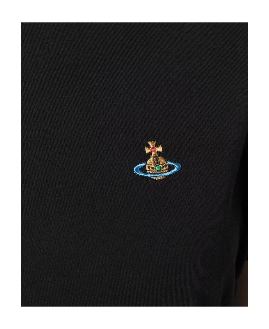 Vivienne Westwood Orb-embroidered T-shirt In Black