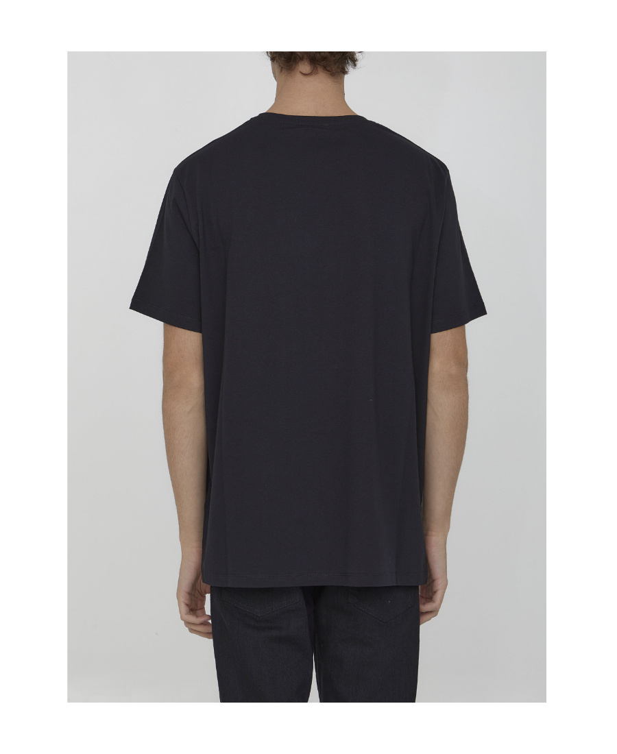 Balmain Logo-print Organic Cotton T-shirt In Black