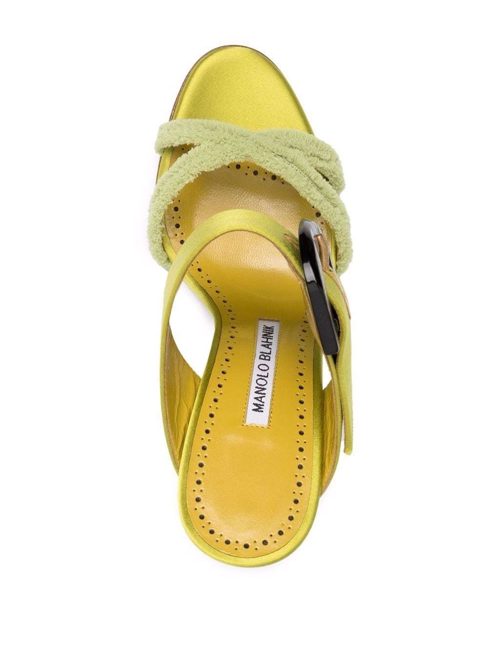 Manolo Blahnik Guey Open Toe Mules In Multicolor