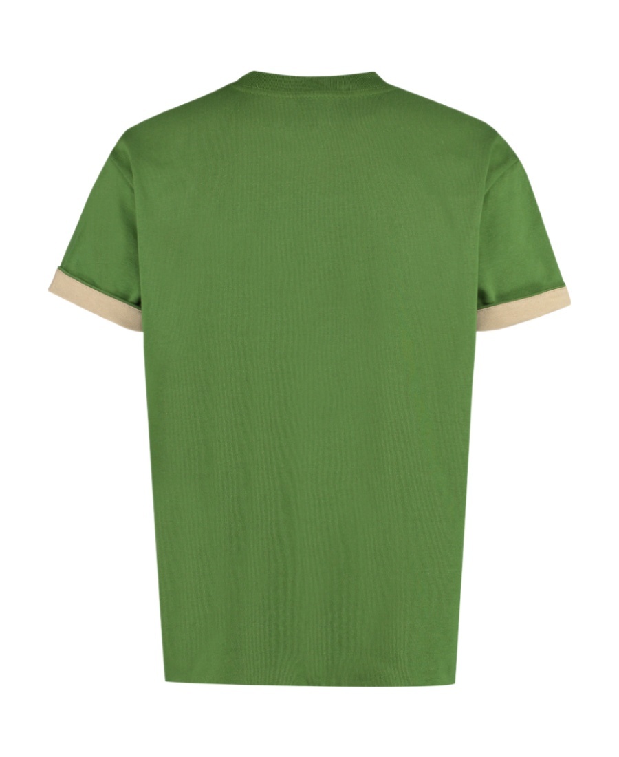 Bottega Veneta Logo Short-sleeved T-shirt In Green