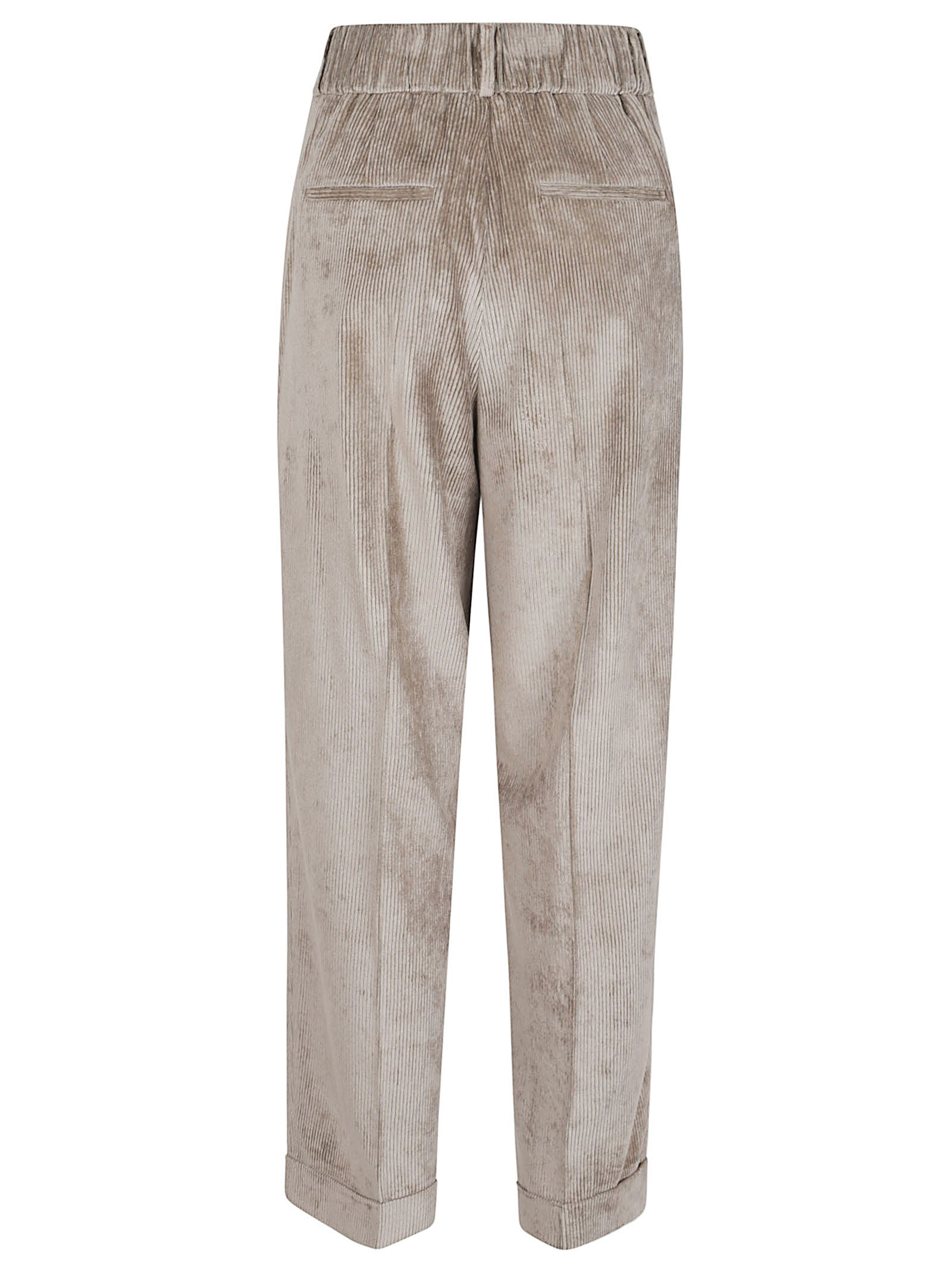 Peserico Casual Pants With Belt Loops In Brown