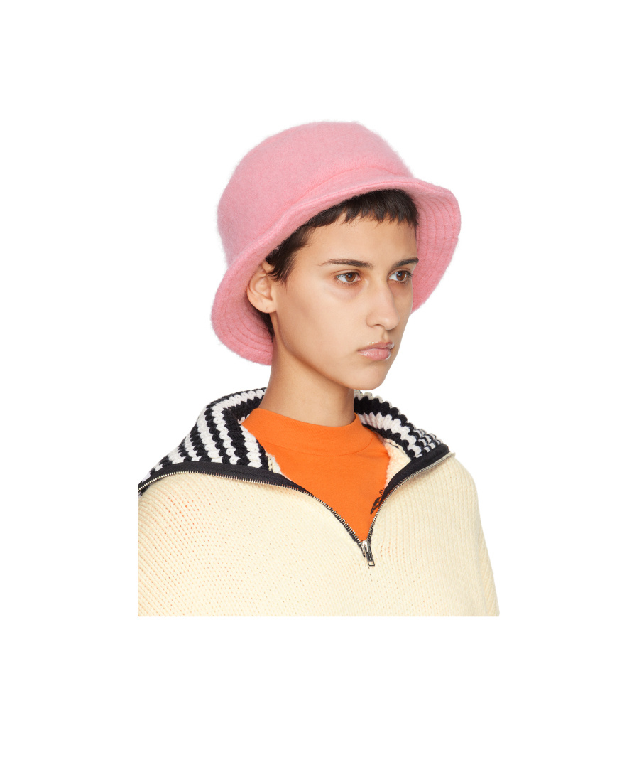 Marni Quilted Fisherman's Hat In Nude