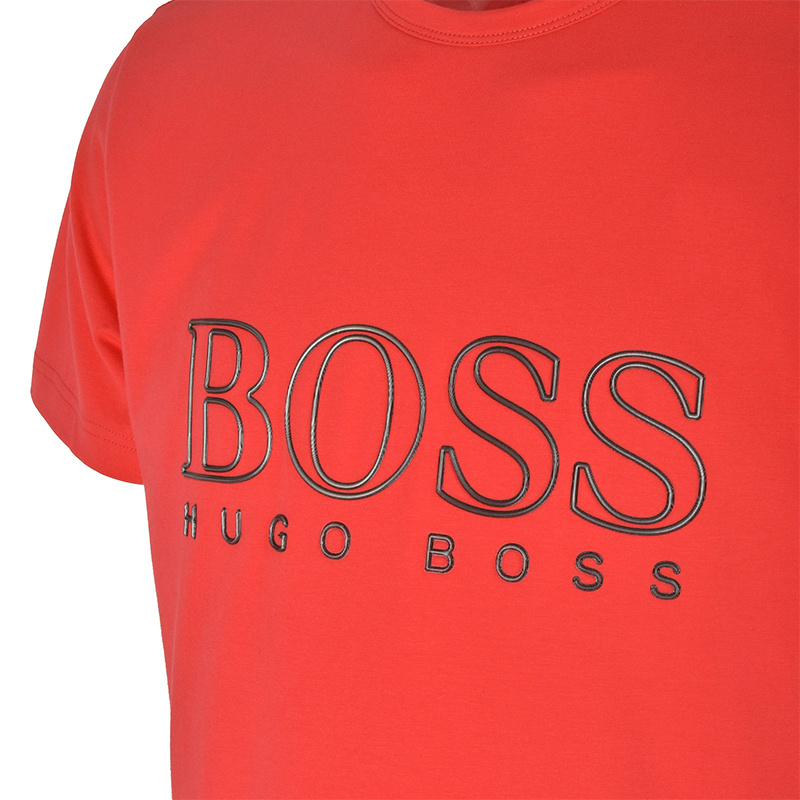 Hugo Boss Logo T-shirt In Red