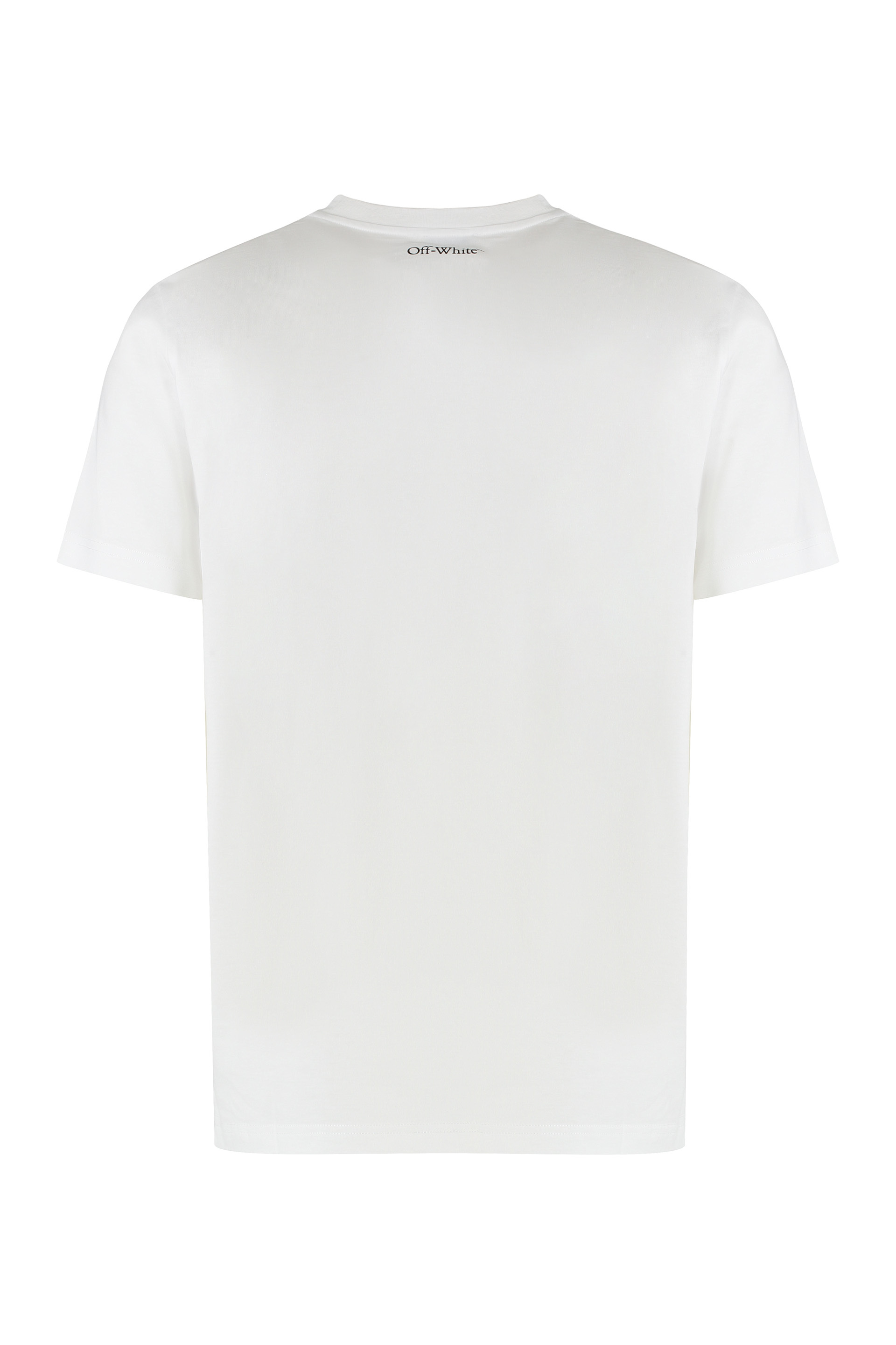 Off-white Cotton Crew-neck T-shirt In White