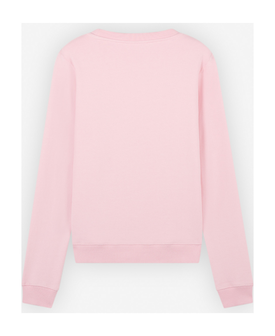 Maison Kitsuné Fox-motif Cotton Sweatshirt In Pink