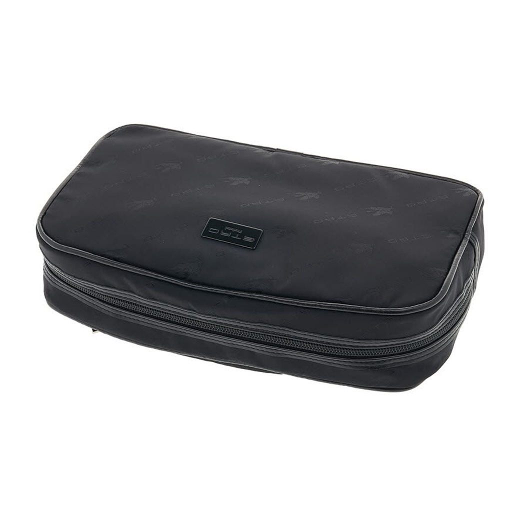 Etro Zipper Clutch In Black