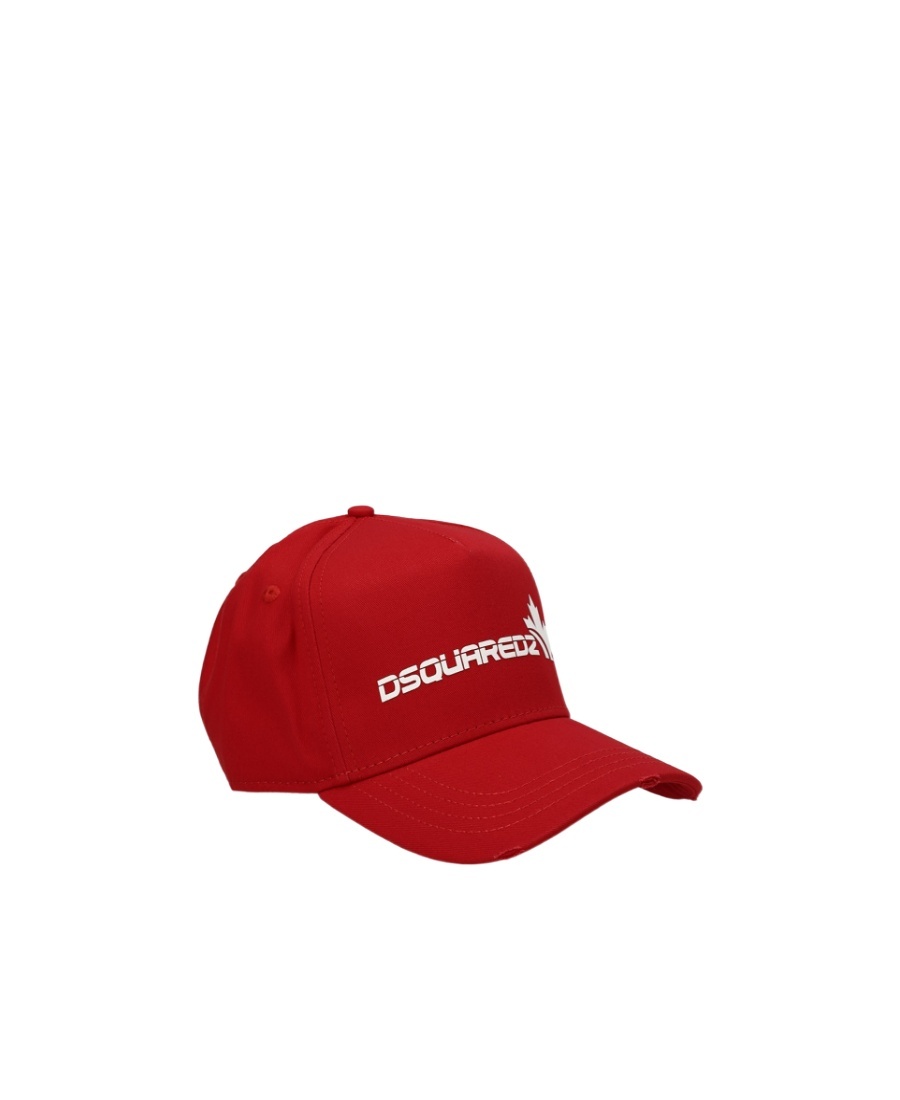 Dsquared2 Logo-embroidered Baseball Cap In Red