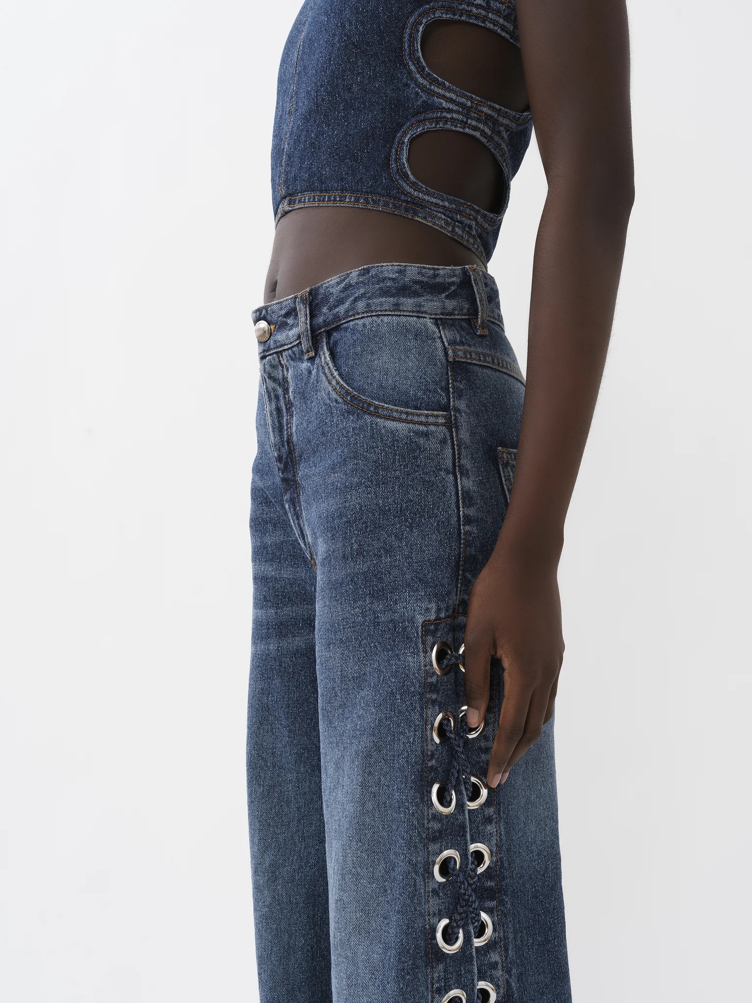 Chloé Wide-legged Jeans In Blue