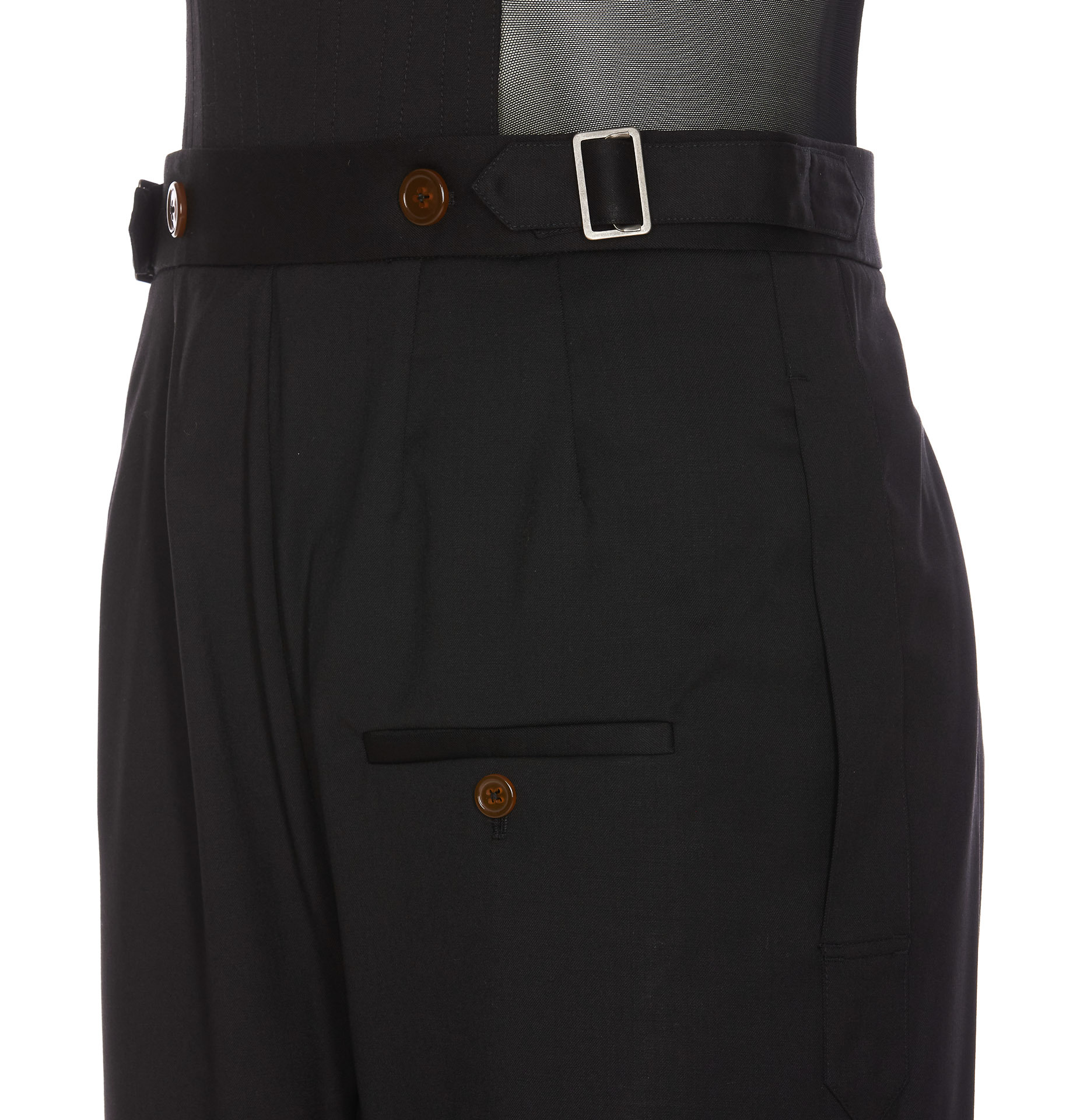 Vivienne Westwood Corset-detail Trousers In Black