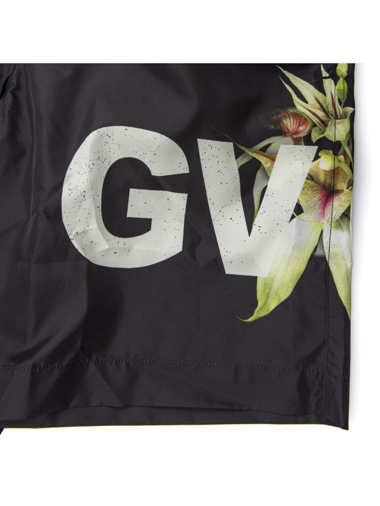Givenchy Logo Printed Swim Shorts In Black