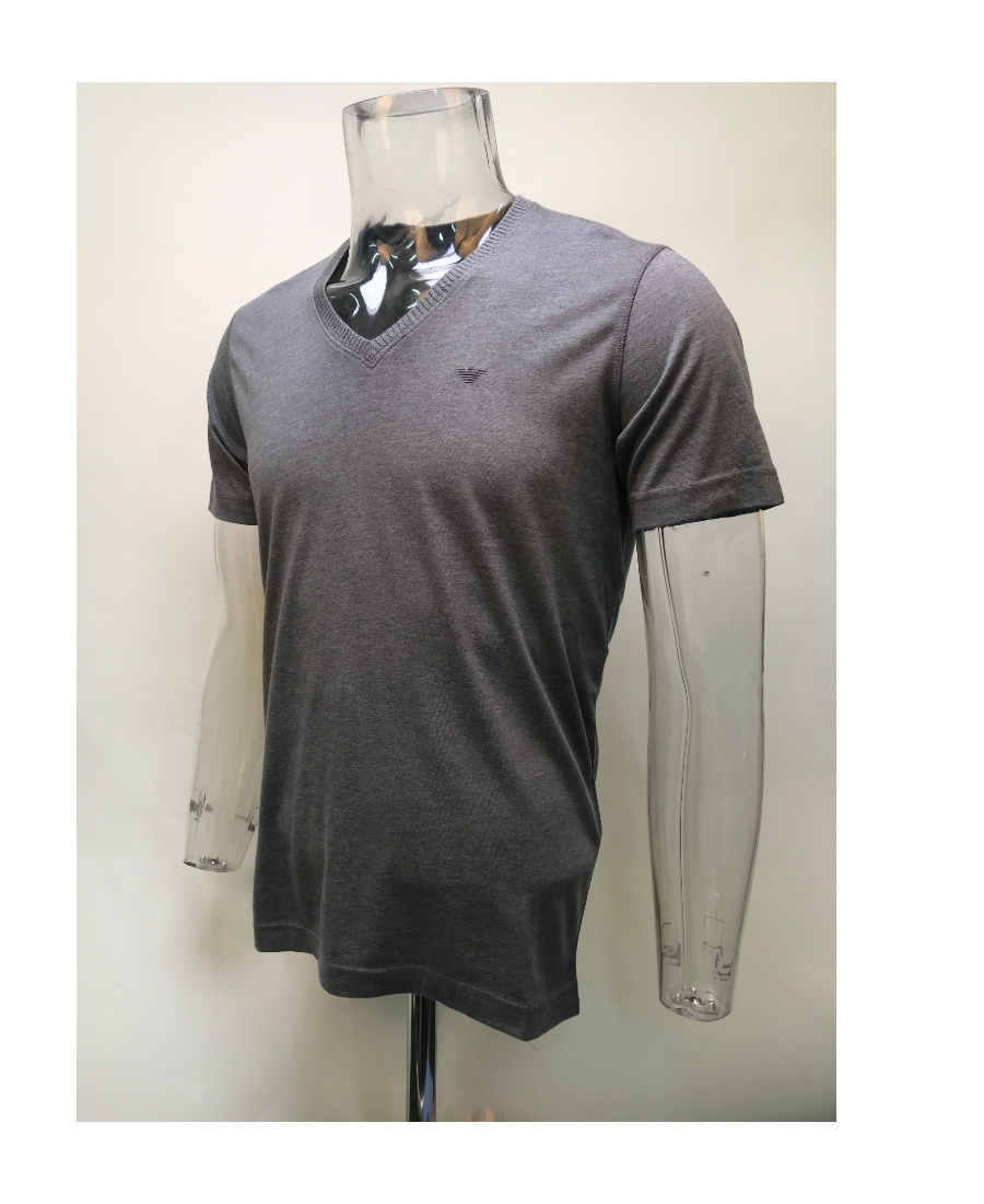 EMPORIO ARMANI RIB COLLAR T-SHIRT