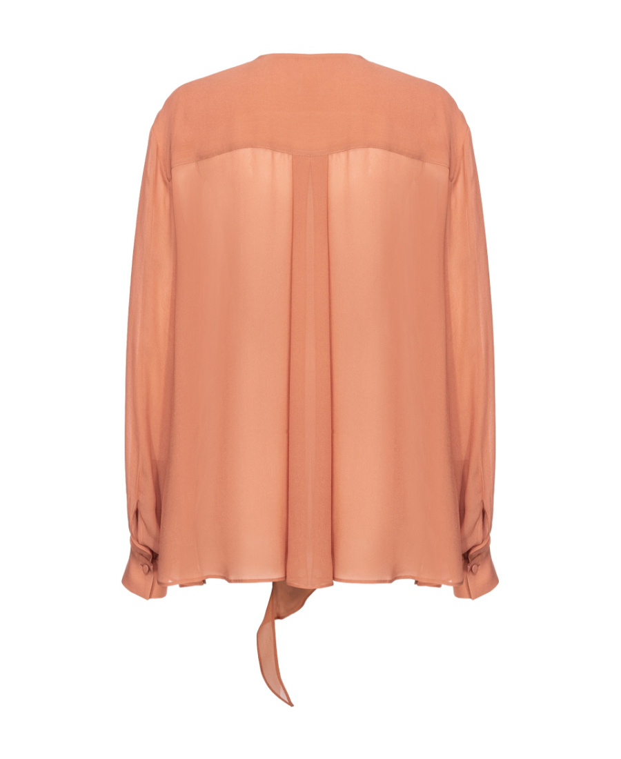 Pinko Blouse With Ruffled Detailing In Pink