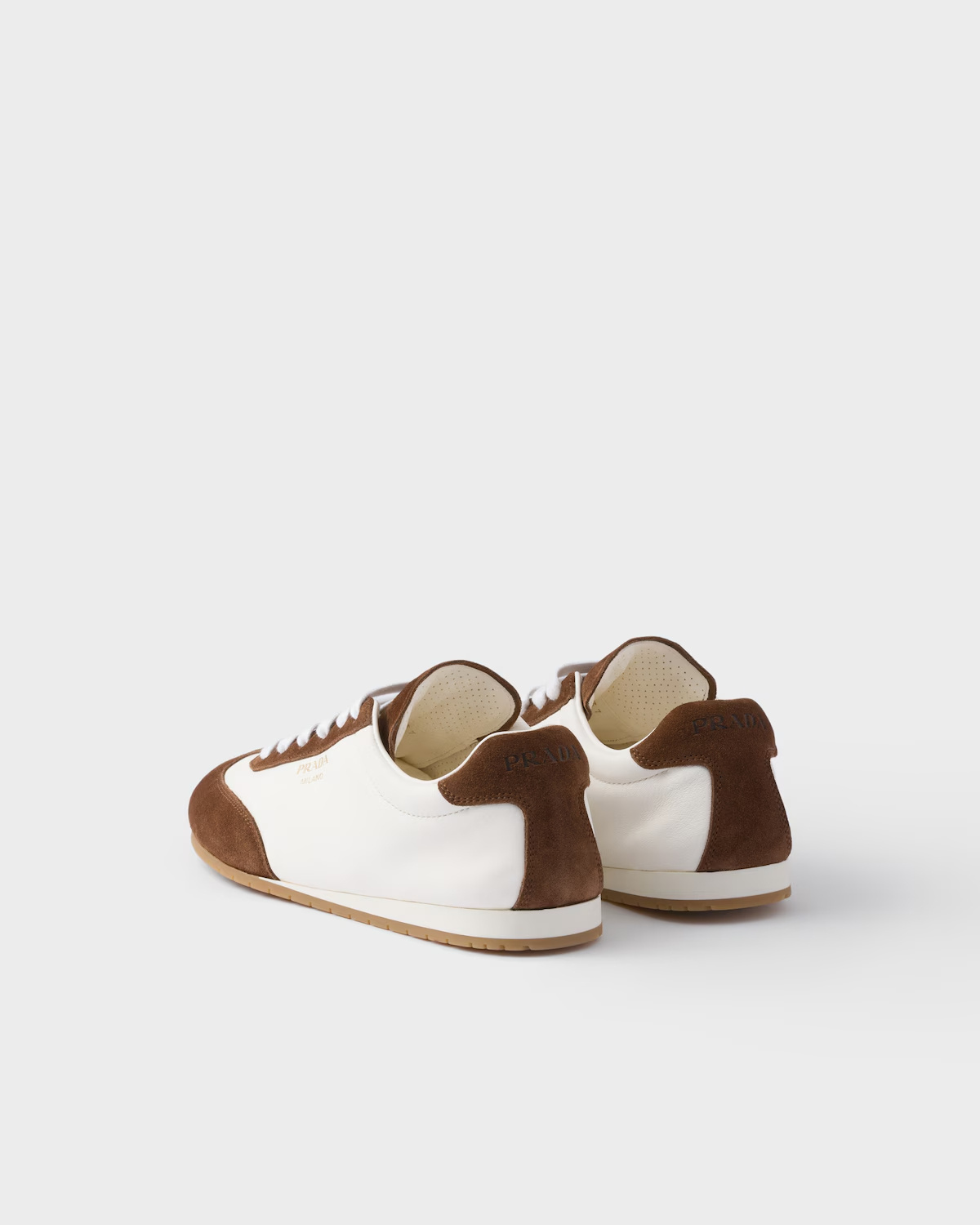 Prada Suede Leather Sneakers In Multi