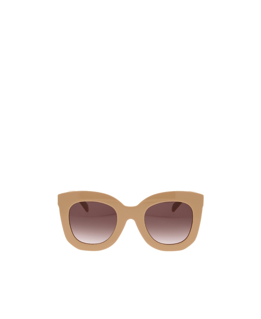 Celine Logo Sunglasses In Nude
