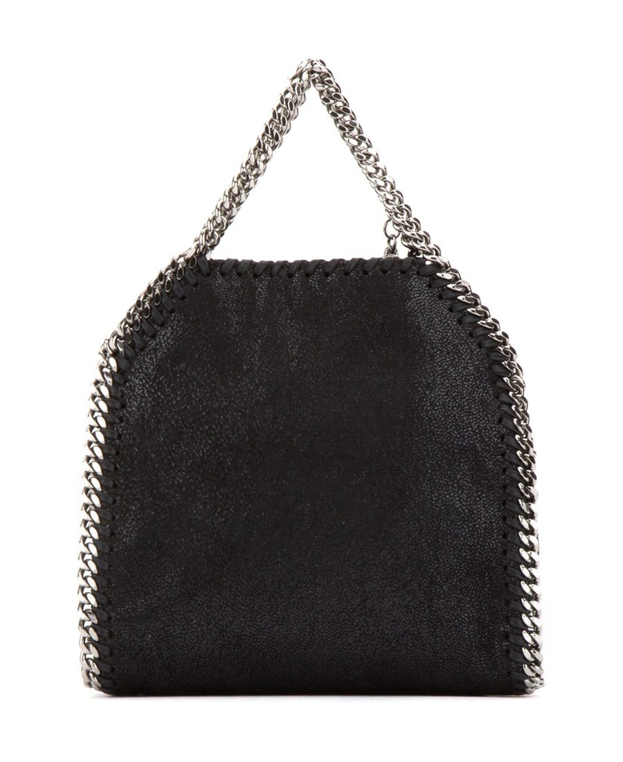 Stella Mccartney Tiny Falabella Tote Bag In Black