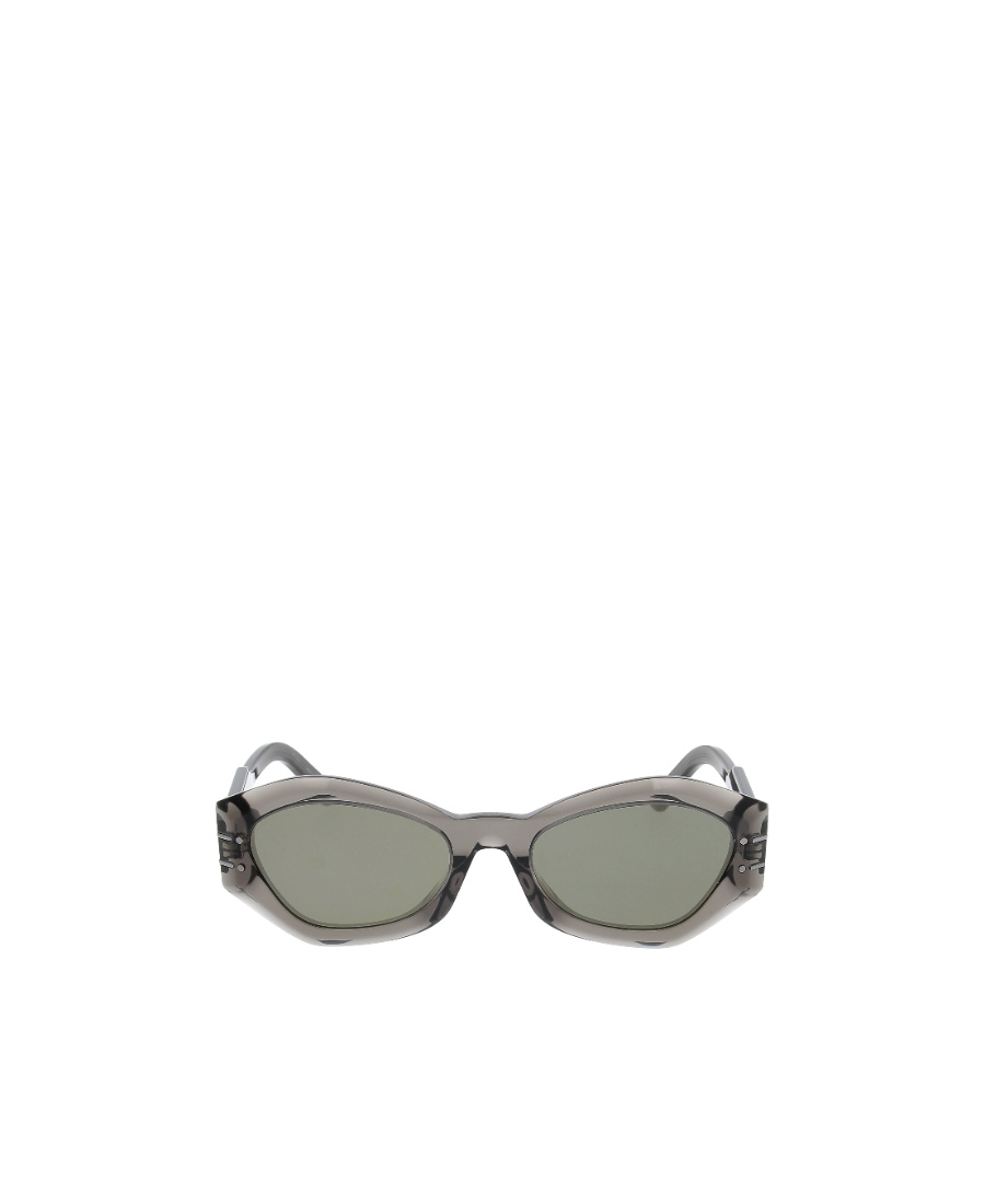 Dior Geometric Frame Sunglasses In Gray