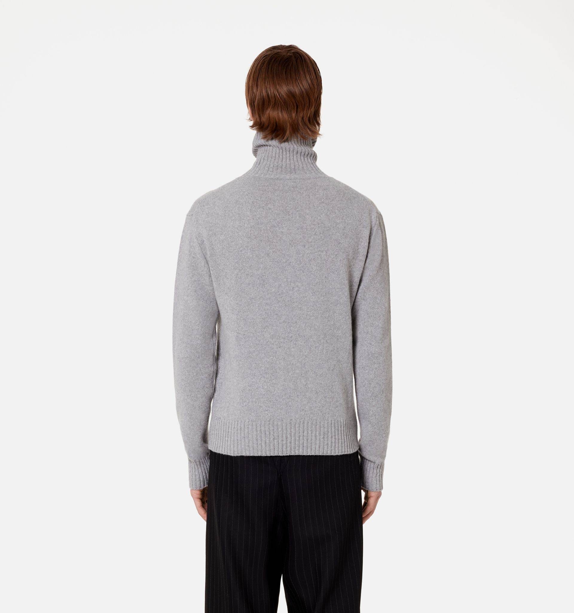 Ami Alexandre Mattiussi Ami De Coeur Cashmere Jumper In Gray