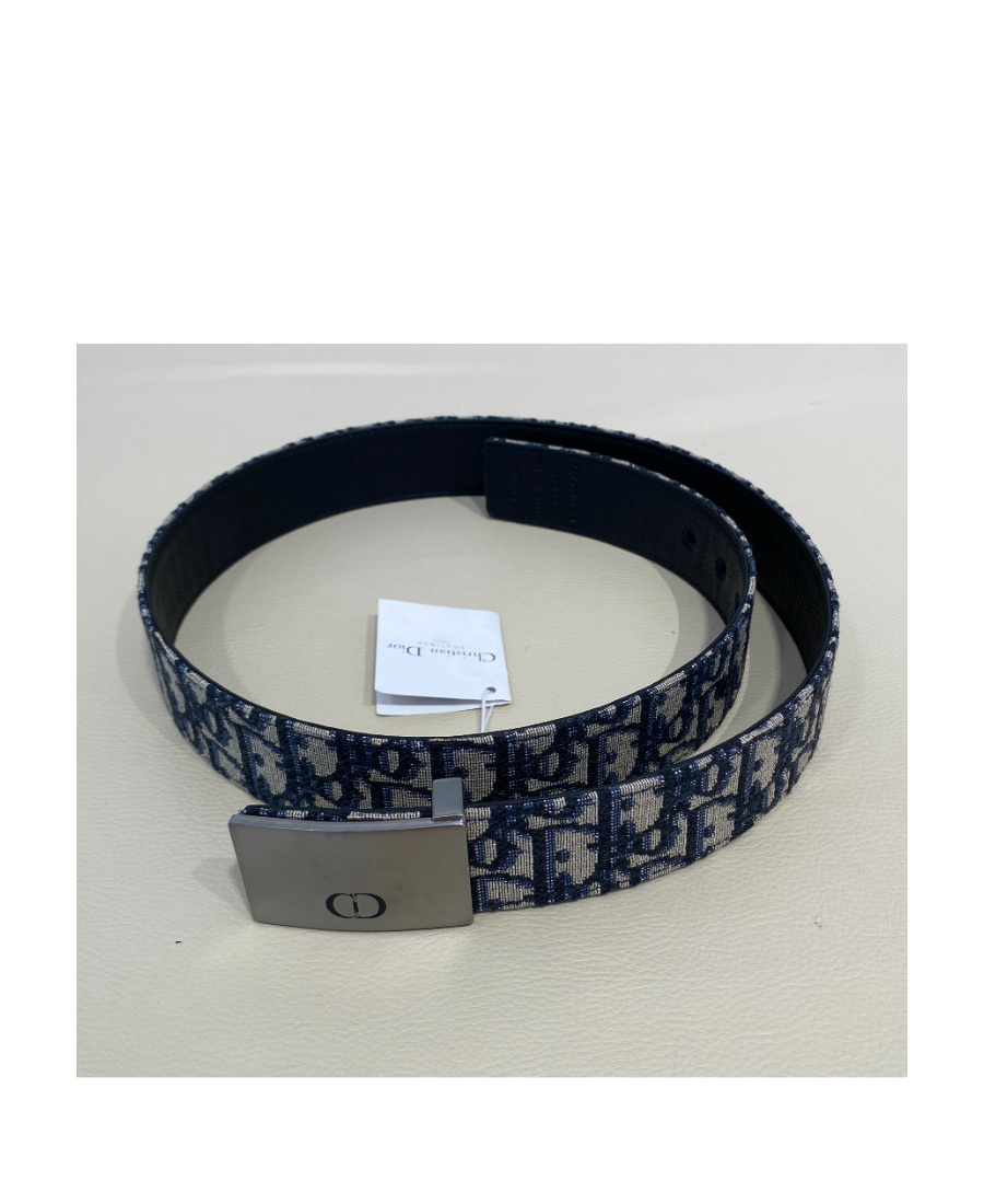 Dior Multicolor Logo Belt In Black
