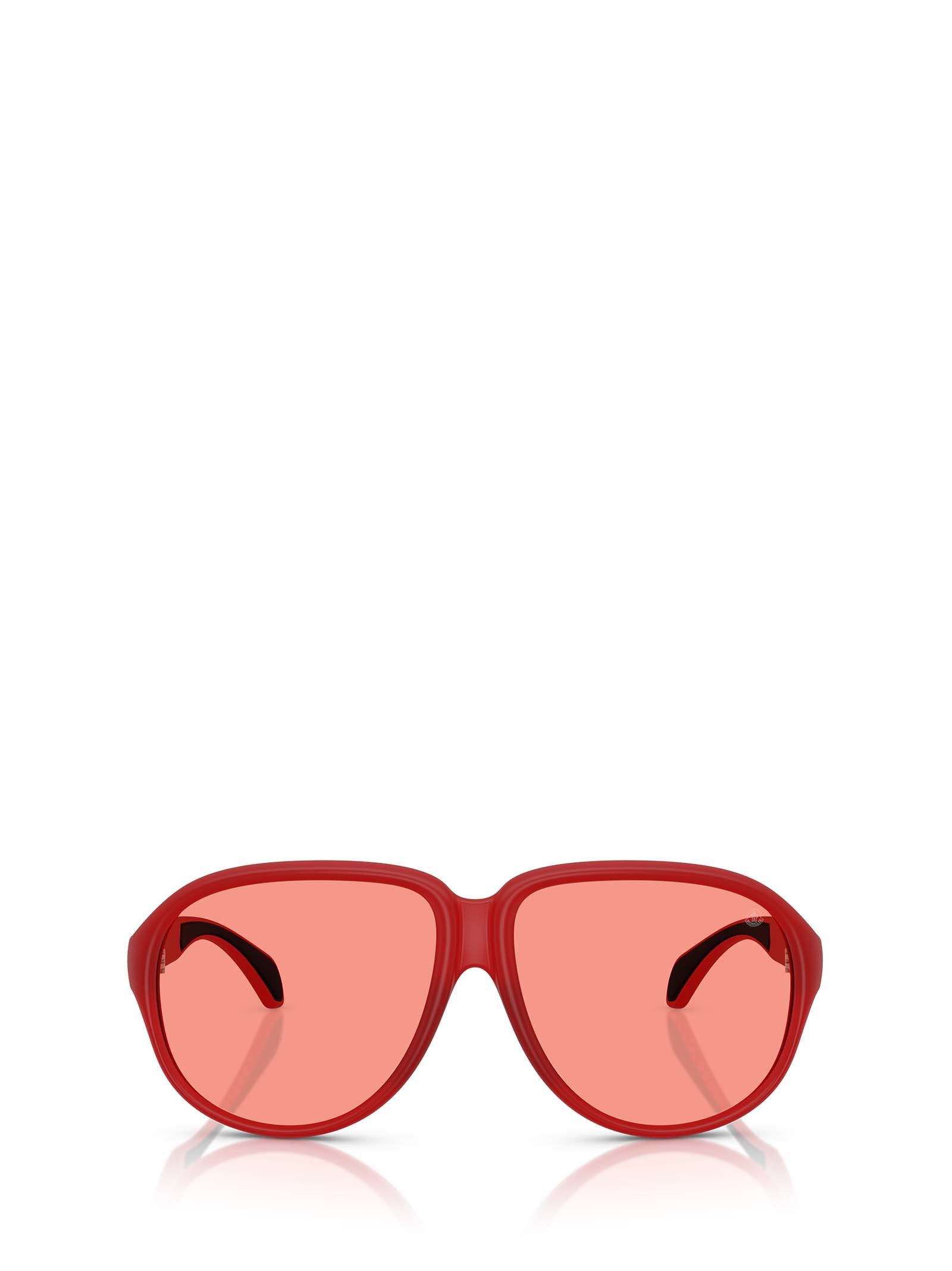 Moncler Eyewear Pilot Frame Sunglasses In Red