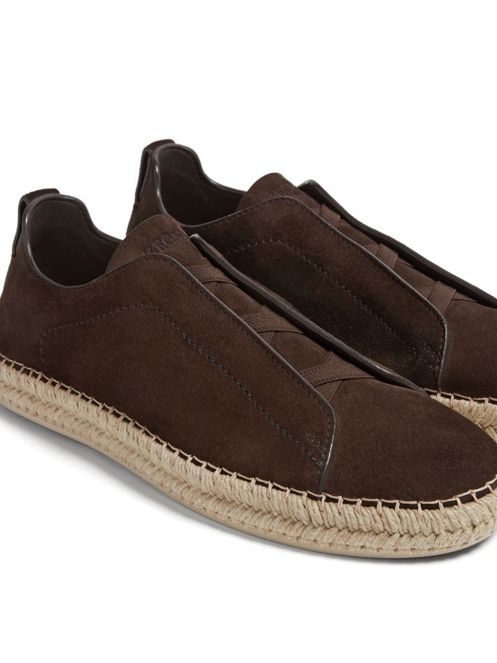 Shop Zegna Round-head Casual Shoes