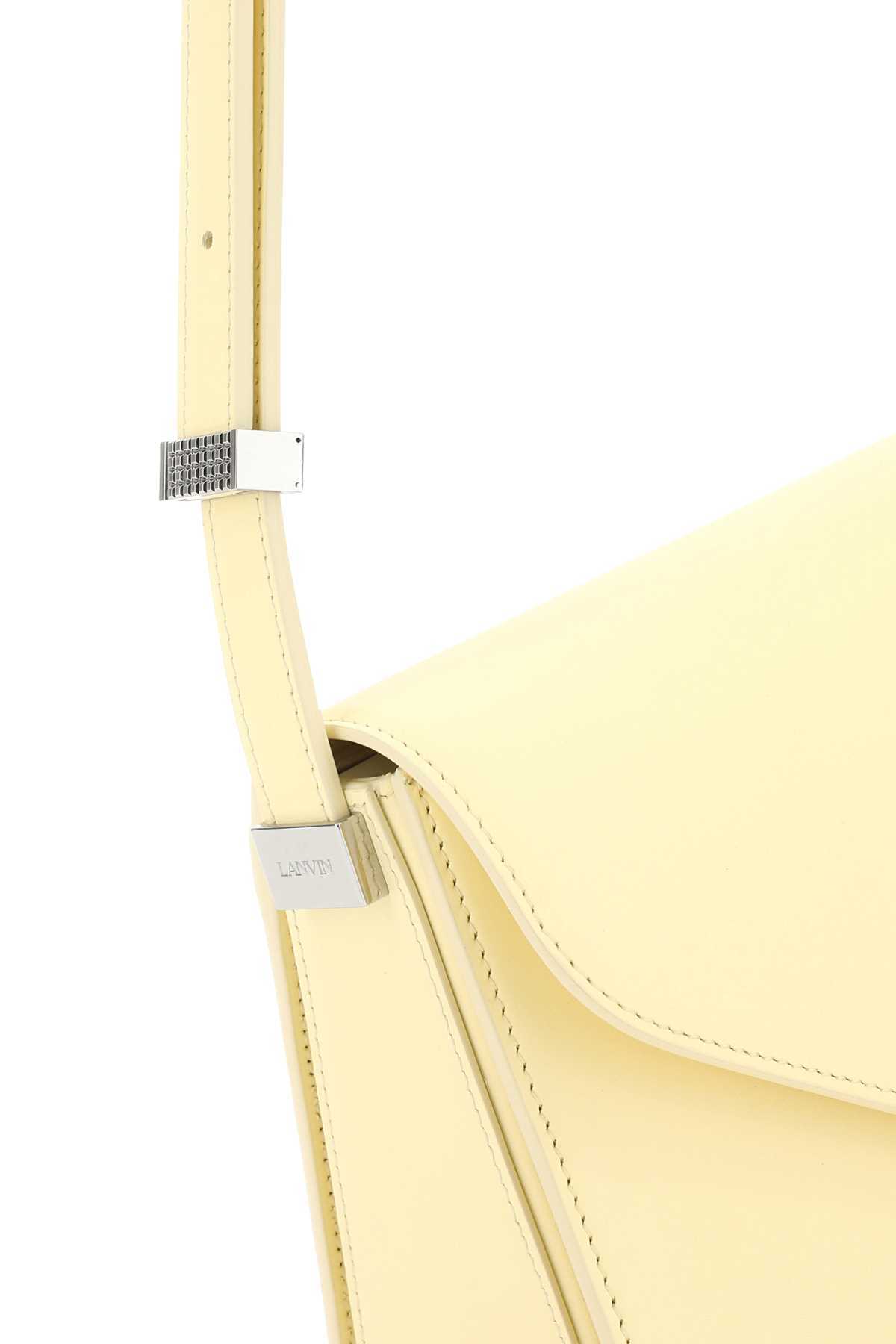 Shop Lanvin Concerto Leather Crossbody Bag In White