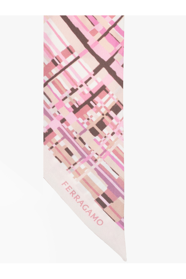 Ferragamo Logo Scarf In Pink
