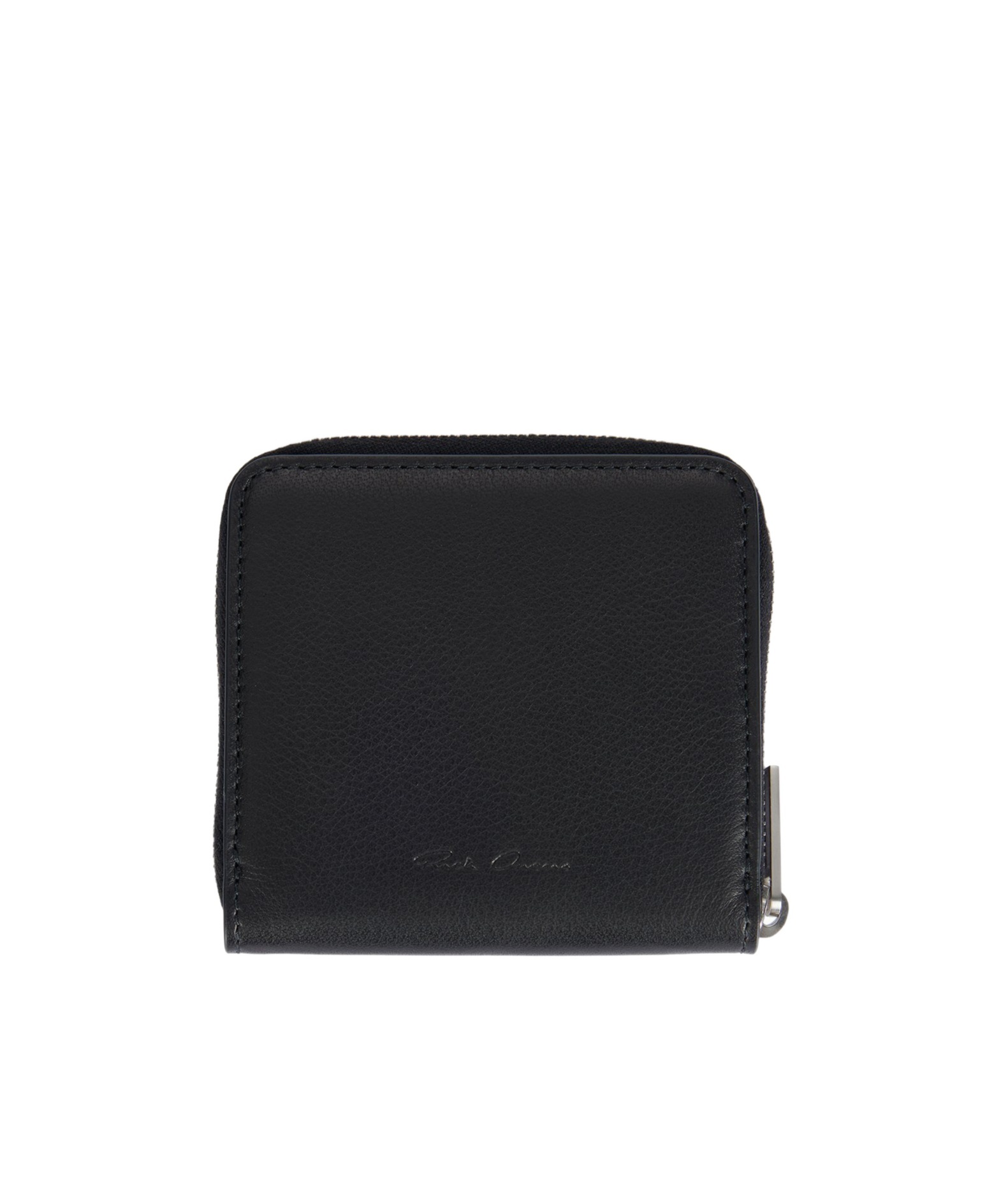 Rick Owens Zipper Wallet In Black