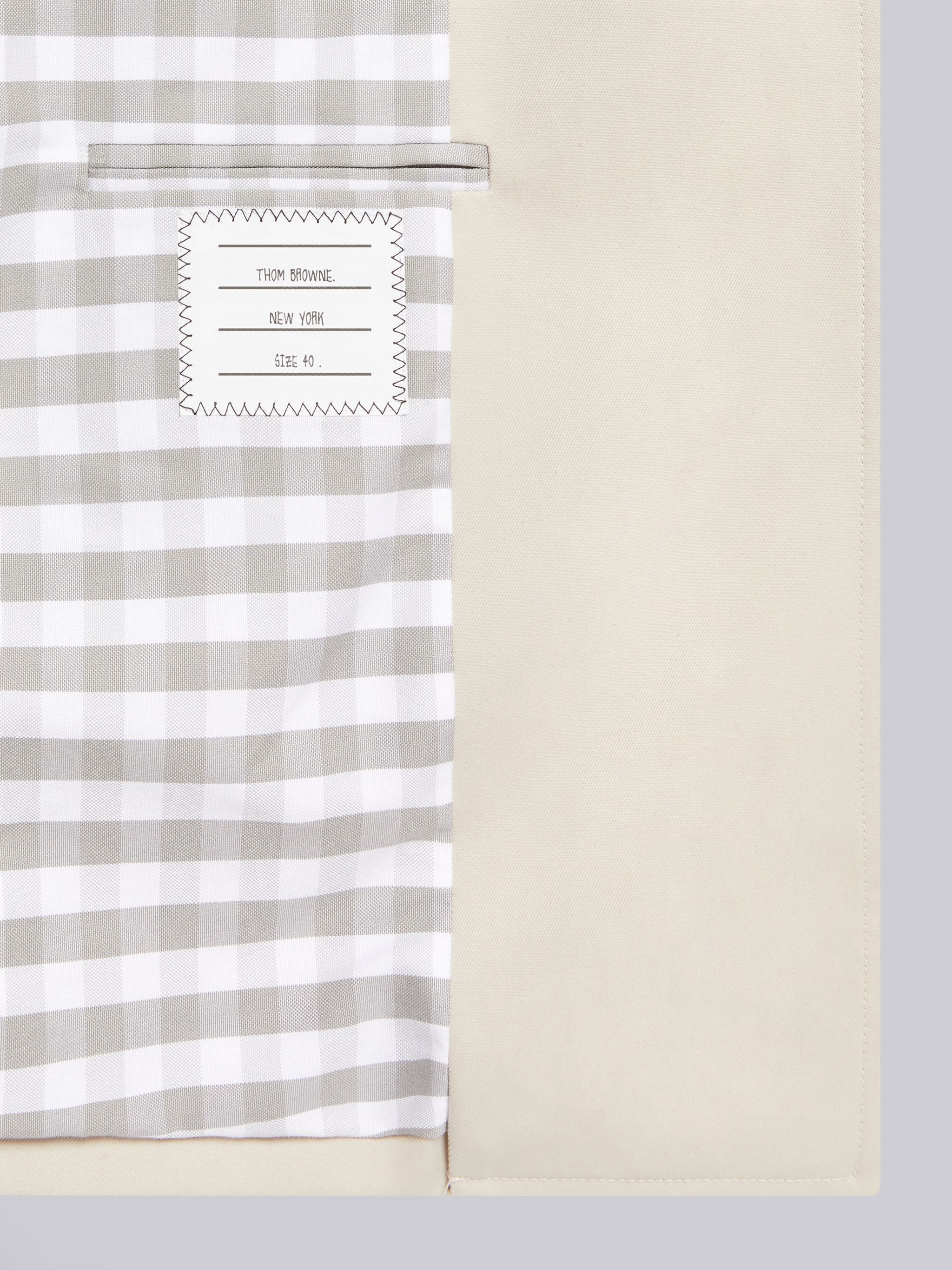 Thom Browne Coats Beige In White