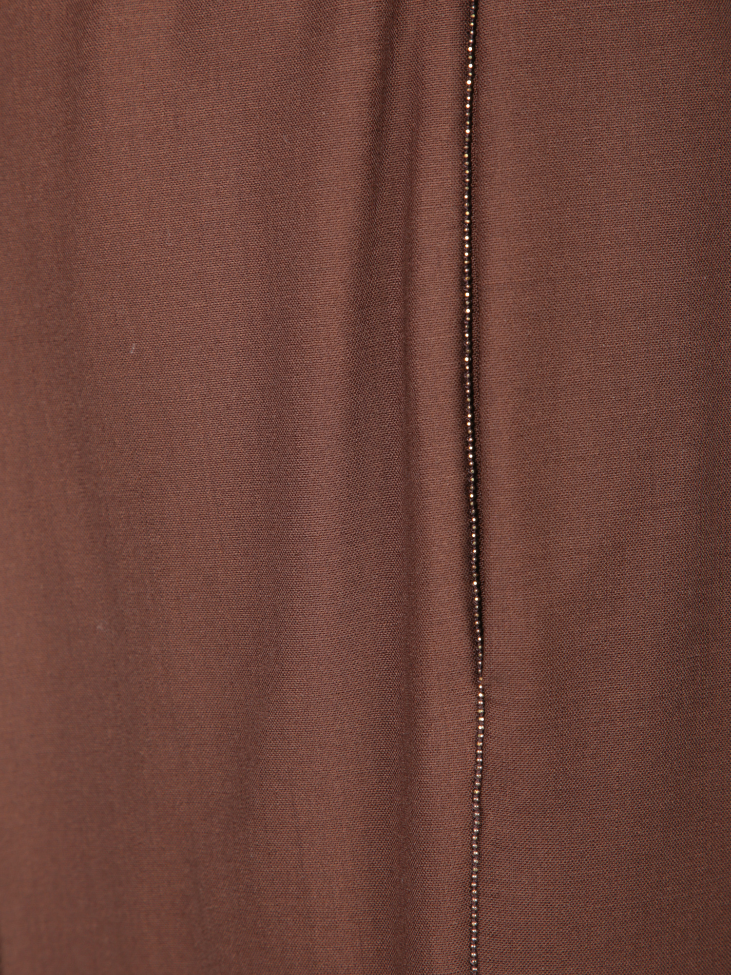 Fabiana Filippi Elastic-waist Side-seam Trousers In Brown