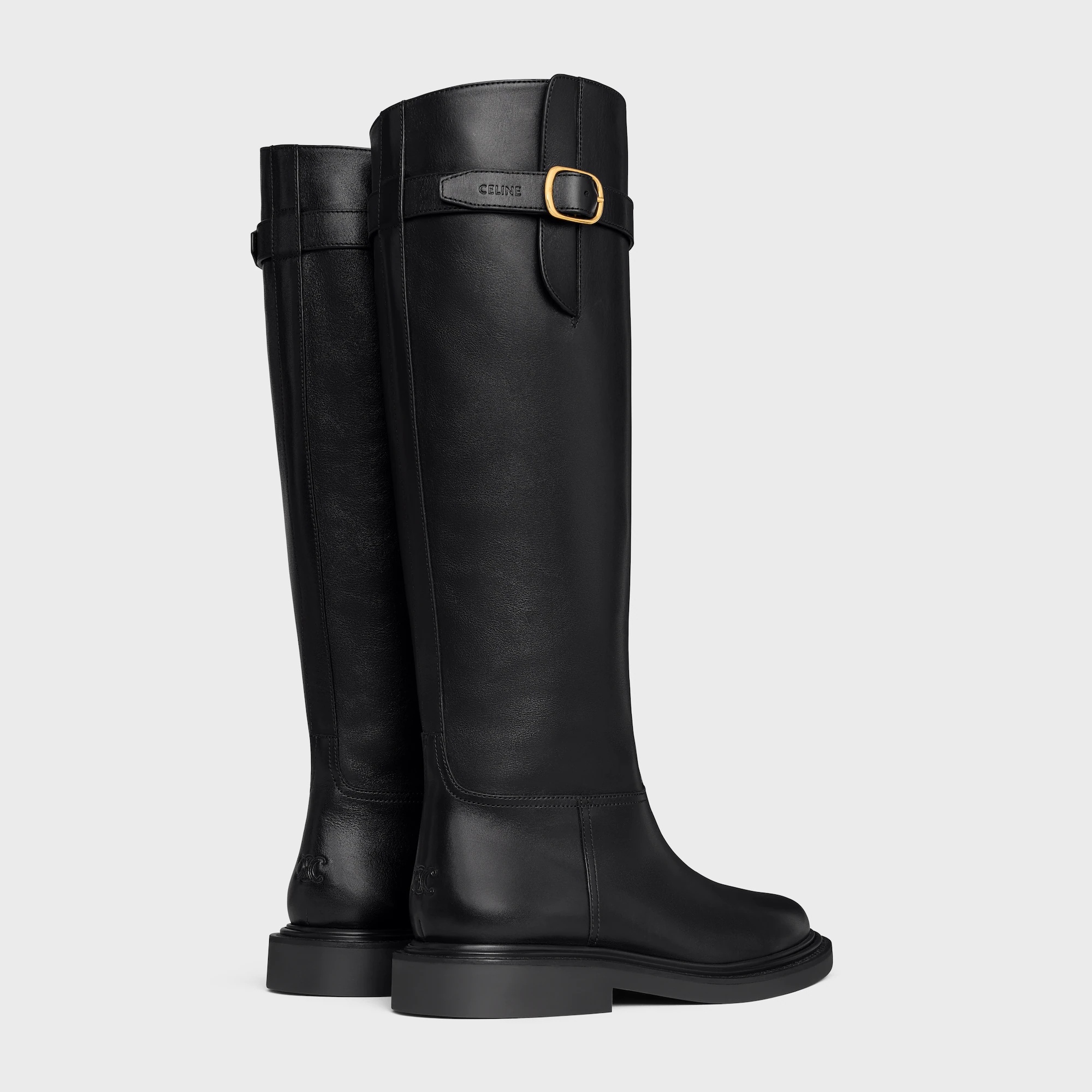 Celine Universite In Calfskin In Black