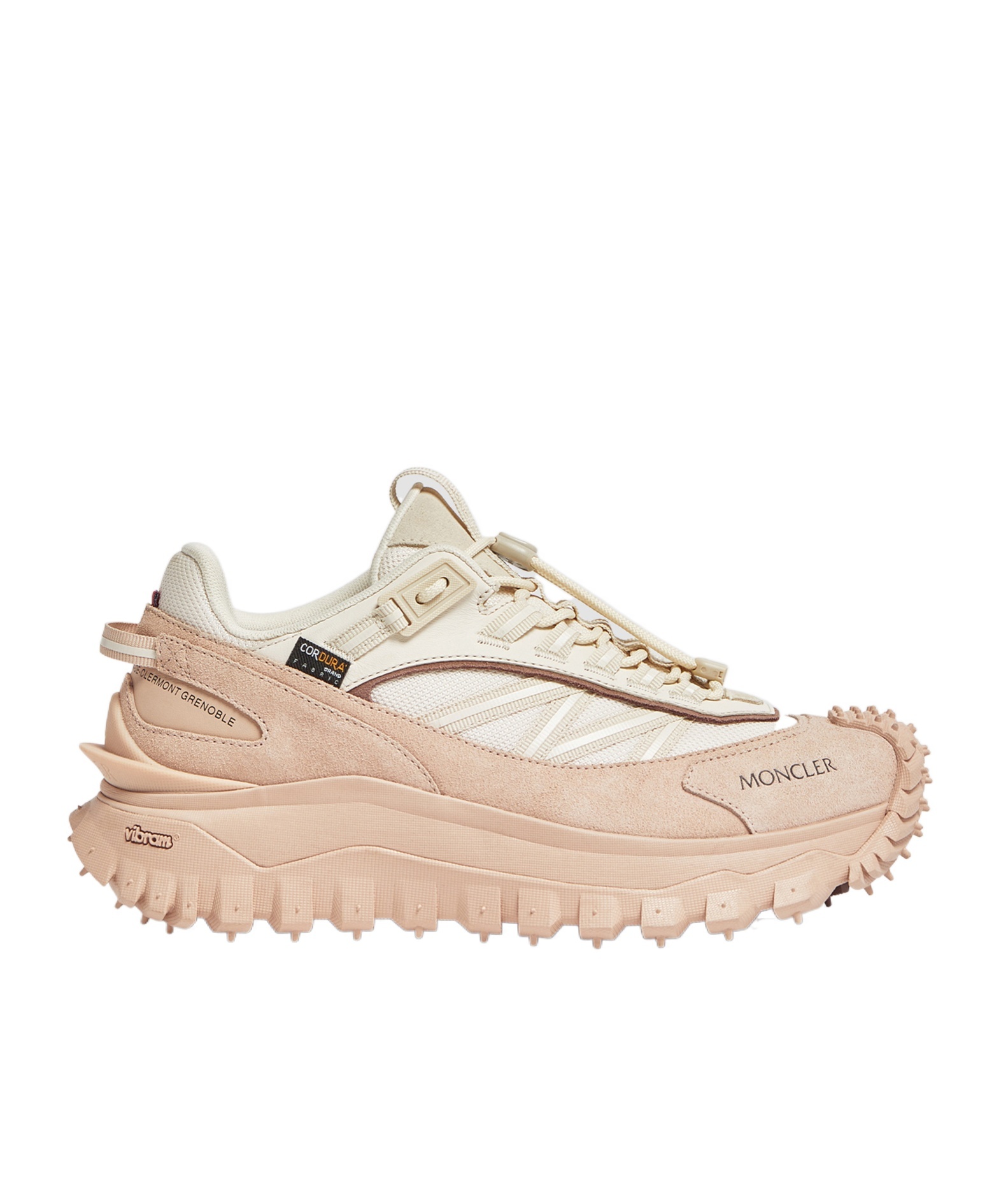 Shop Moncler Trailgrip Trainers In Nude