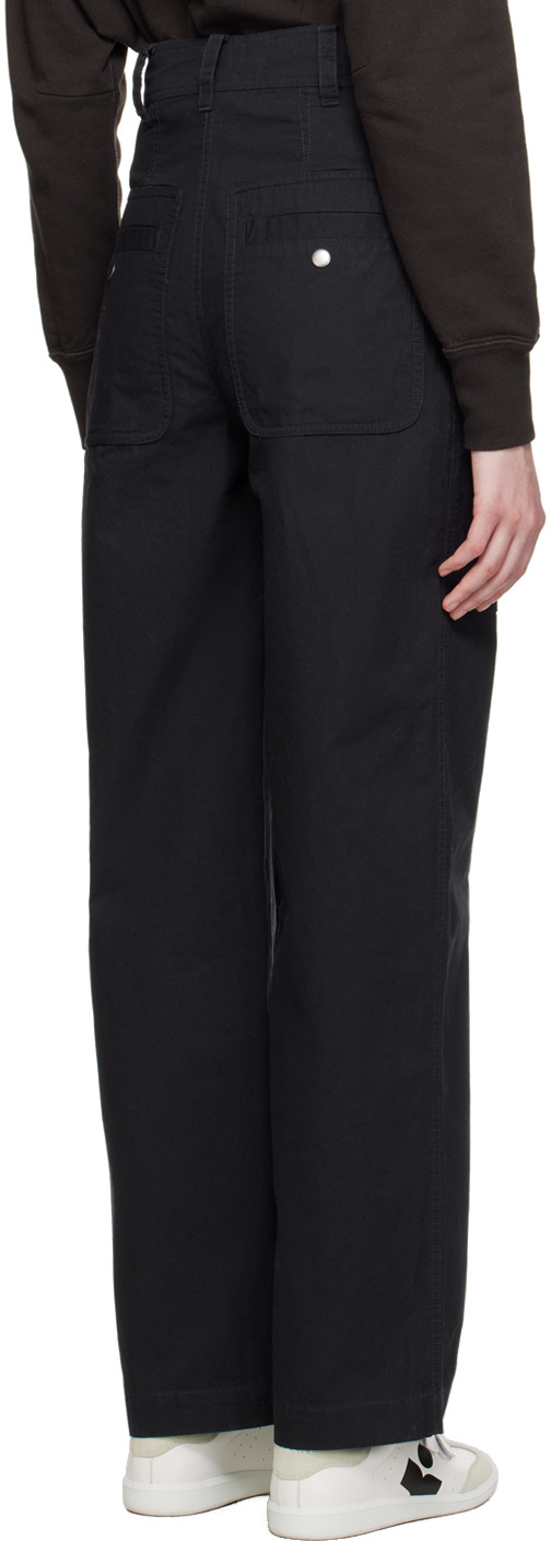 Isabel Marant Étoile Mid-rise Straight-leg Trousers In Black