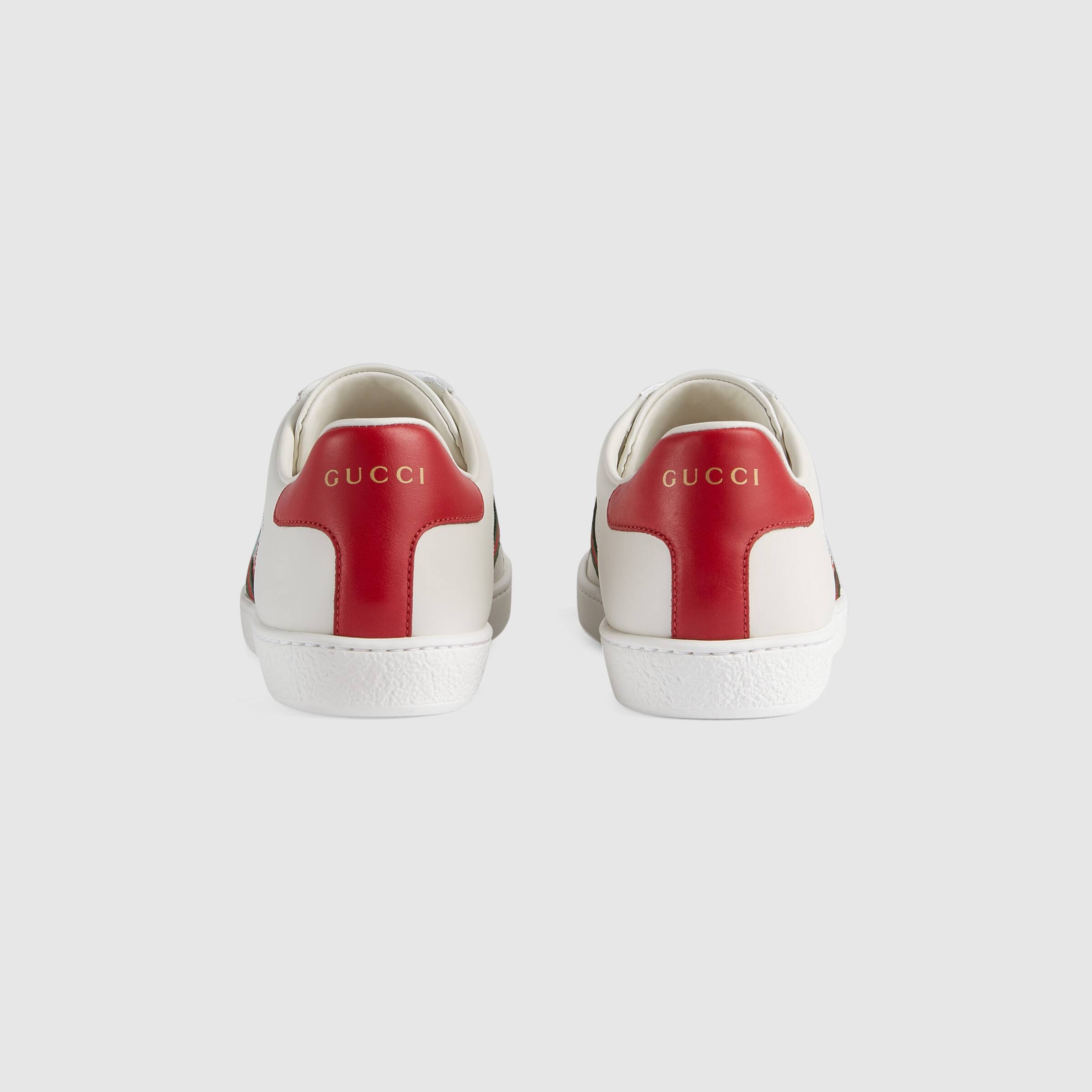 Shop Gucci Ace Cat-embroidered Sneakers In White