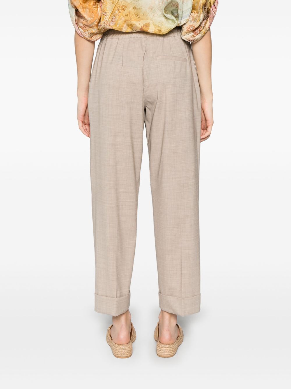 Shop P.a.r.o.s.h Pressed-crease Trousers