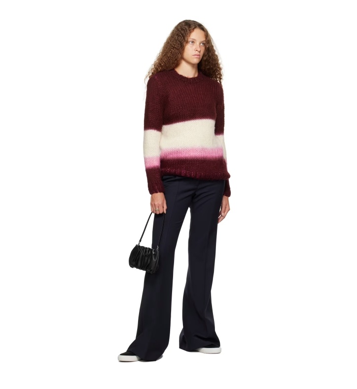 Gabriela Hearst Burgundy Lawrence Sweater In Brown