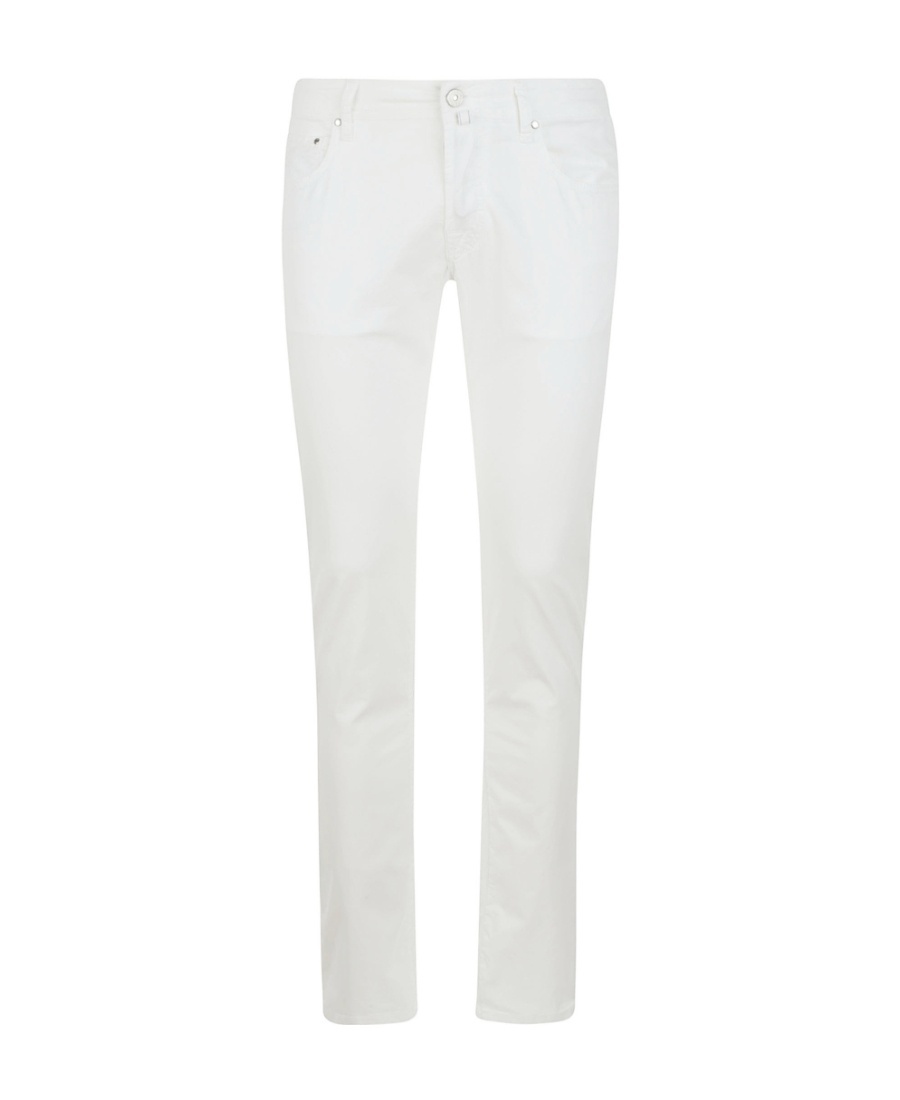 Jacob Cohen Logo Jeans In White