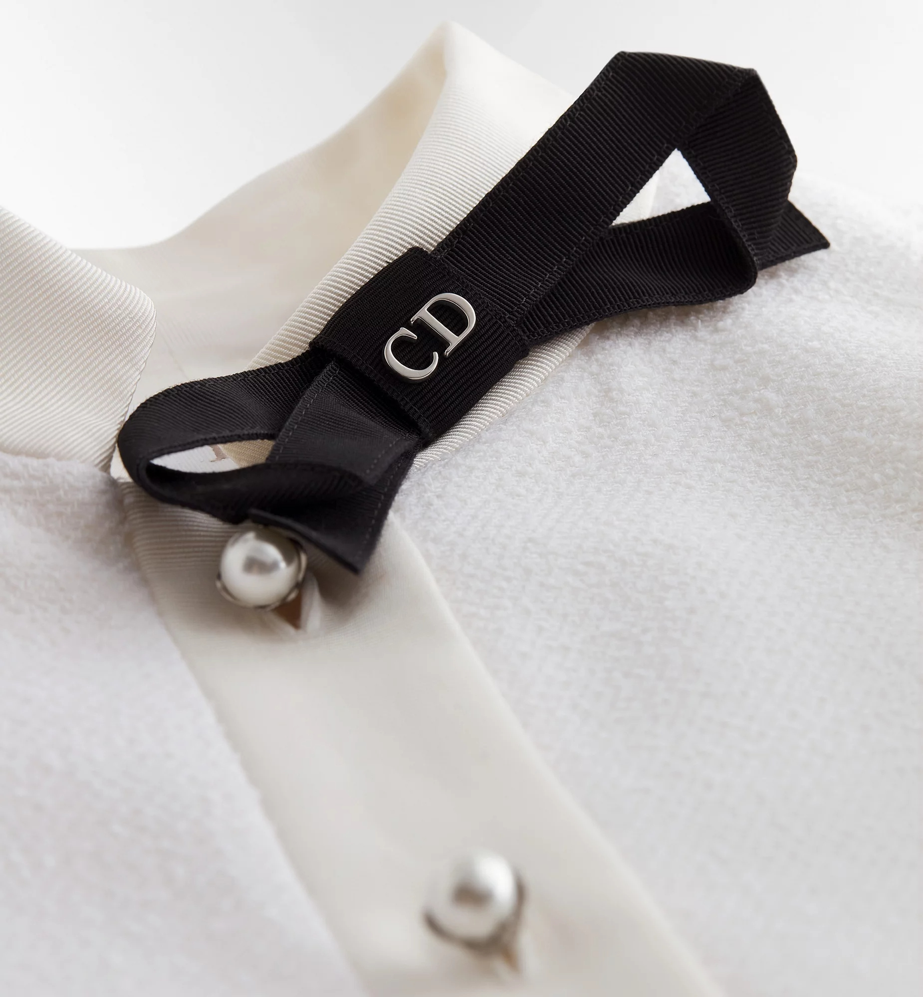 Dior Cropped Jacket In White