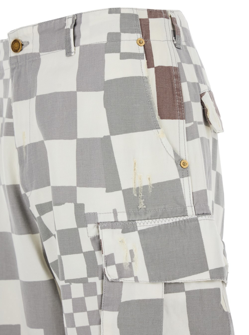 Shop Erl Belt-loop Casual Pants In Gray