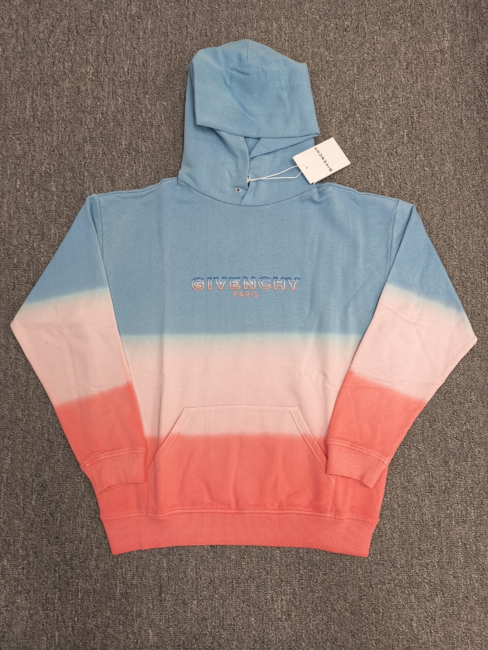 Givenchy Tie-dye Logo Hoodie In Pink