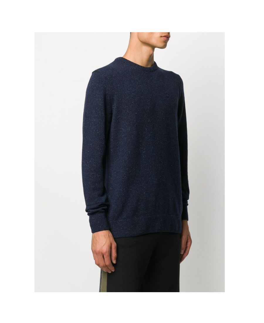 Barbour Embroidered Logo Jumper In Blue