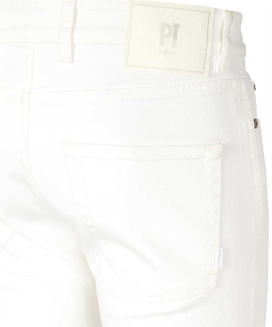 Pt Torino Logo Jeans In White