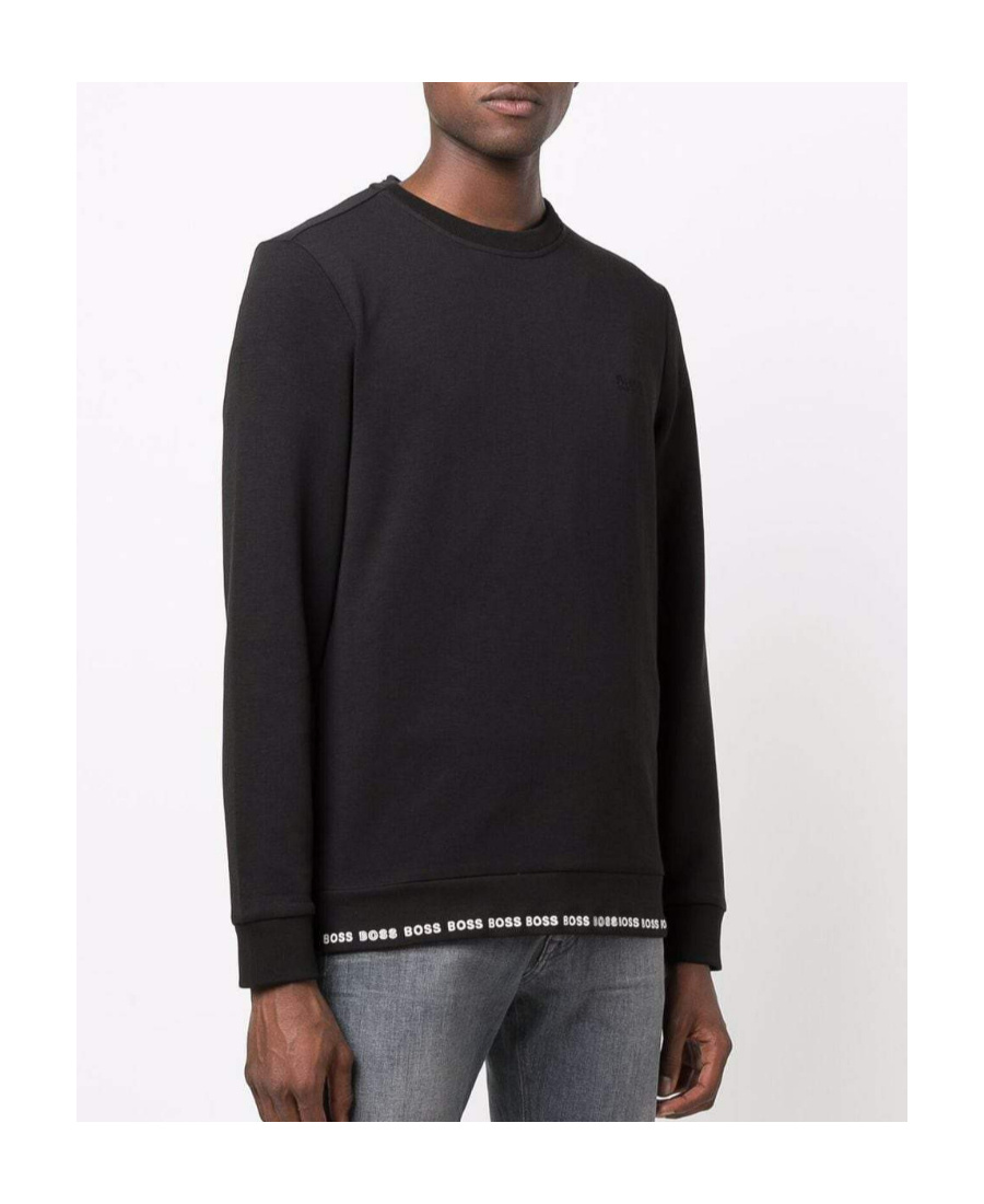 HUGO BOSS LOGO-TRIMMED SWEATSHIRT