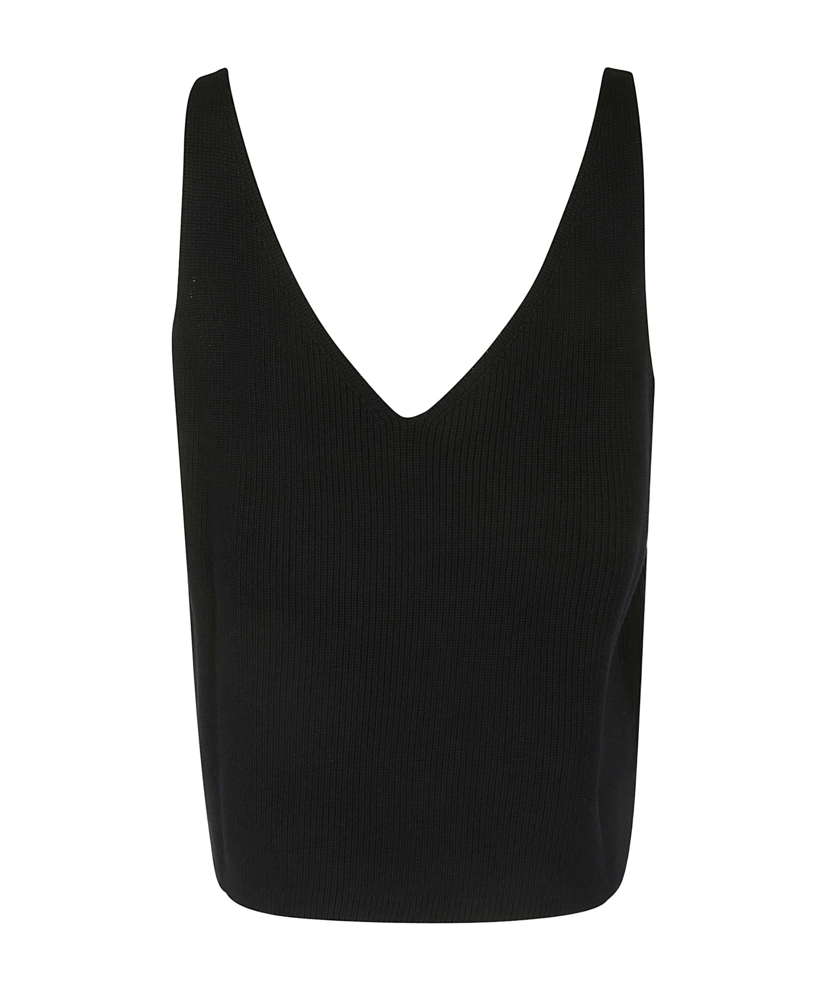 Studio Nicholson Knitted Simple Vest In Black