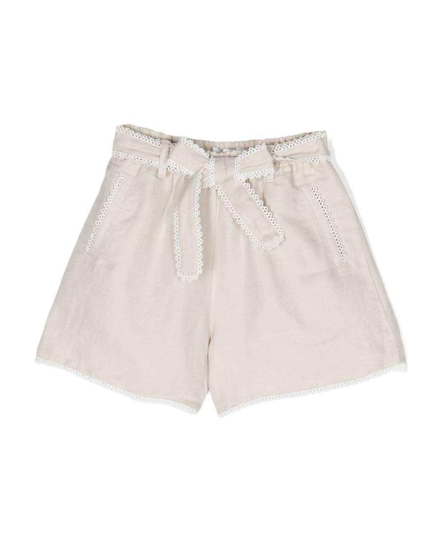 Chloé Logo Shorts In White