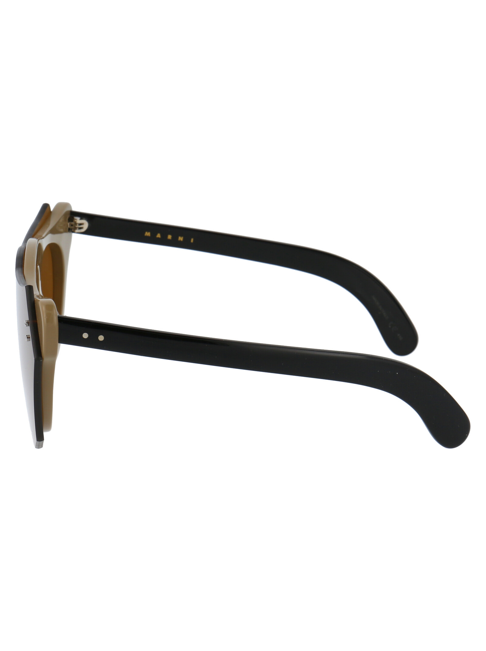 Marni Geometric-frame Sunglasses In Brown