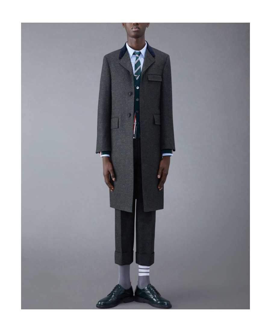 THOM BROWNE CLASSIC CHESTERFIELD OVERCOAT