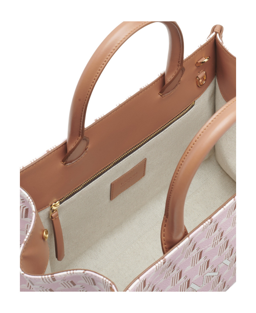 Shop Lanvin Logo-print Tote Bag In Nude