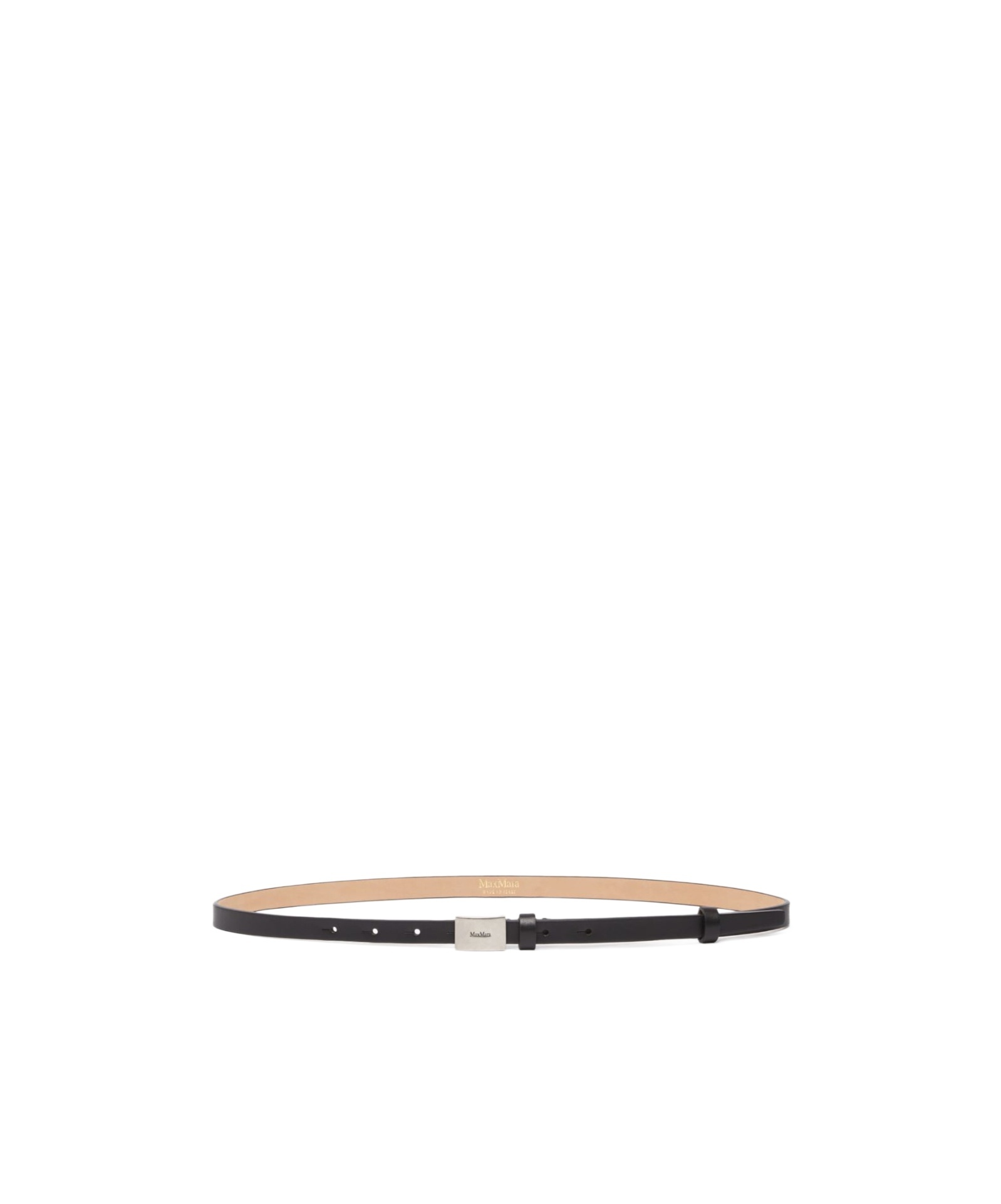 Max Mara Women's Leather Belt In Nude