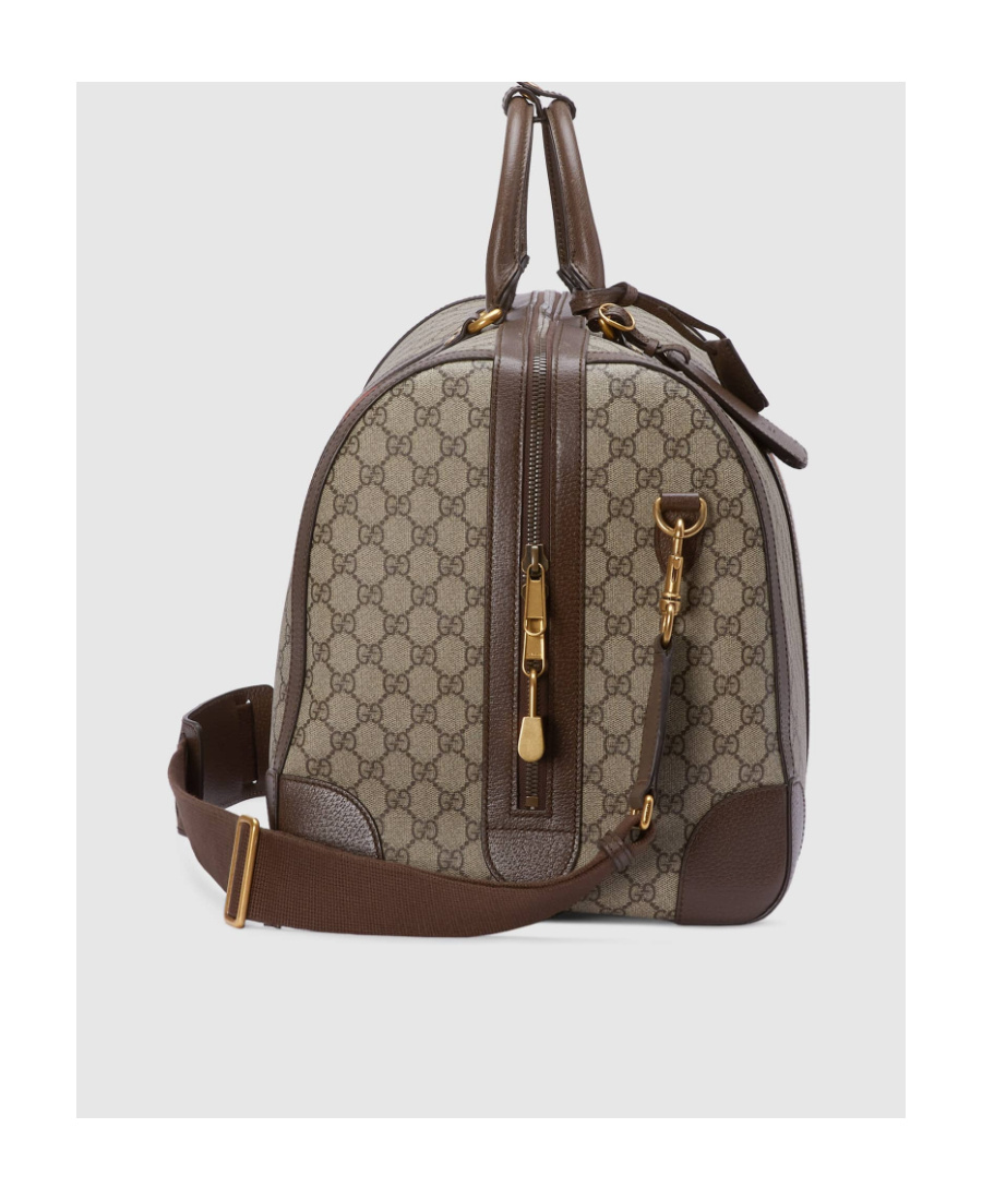 Gucci Savoy Large Duffle Bag In Gray
